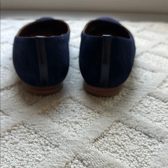 Margaux Blue Suede Flats Versatile Everyday Comfort 9 - Picture 3 of 5
